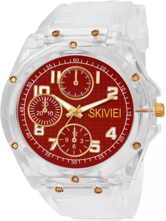 Transparent Analog Watch For Boys