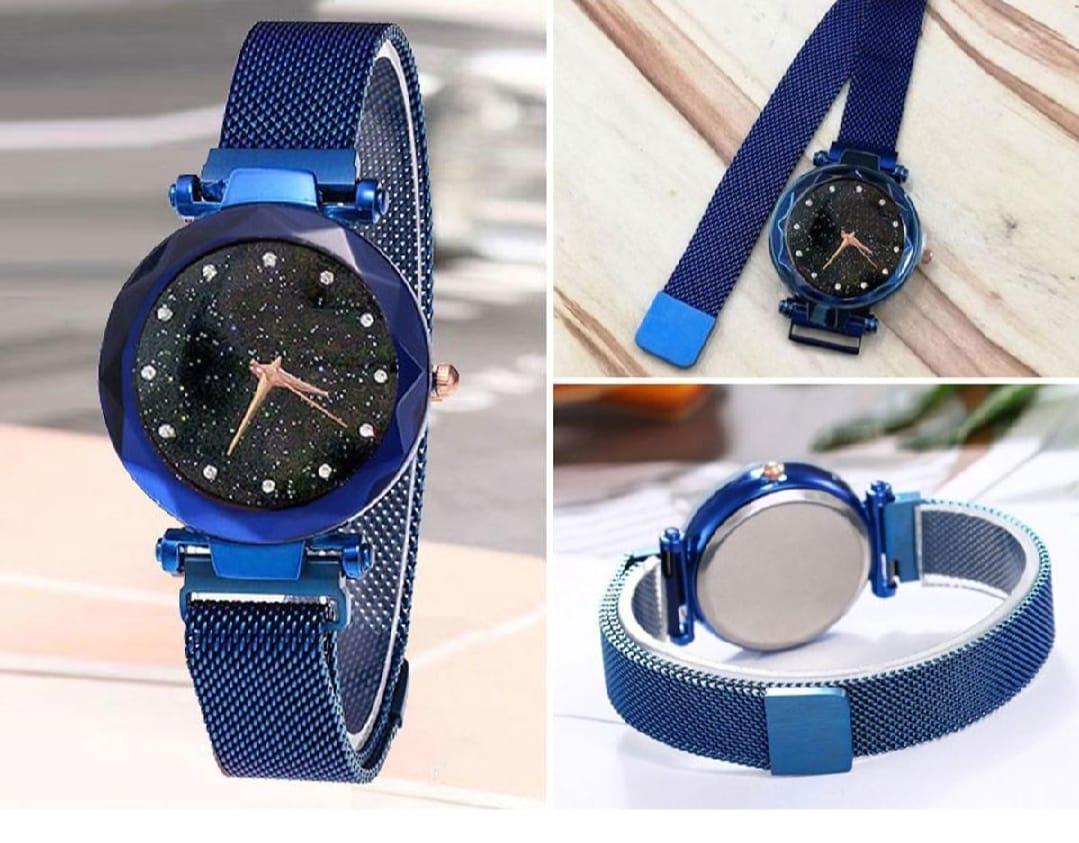 Stunning Women's Rose Gold Quartz Watch - 1 Pc Round Plain Strap