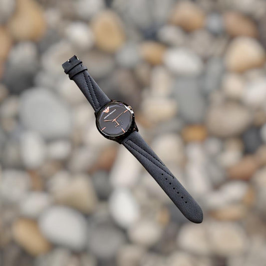 Men's Leather Aviator Watch - 1 Pc, Quartz Movement, Water Resistance